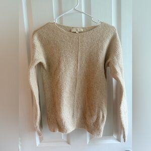 Sezane Cream Alpaca Sweater